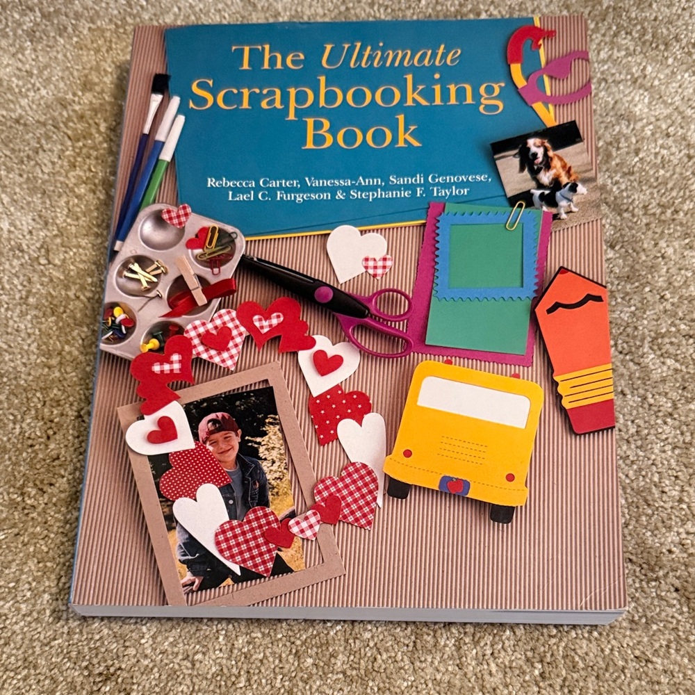 The Ultimate Scrapbooking Book with Colorful Accessories……set of 4